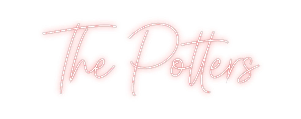 The Potters - Wedding Neon Sign - Cue Signs