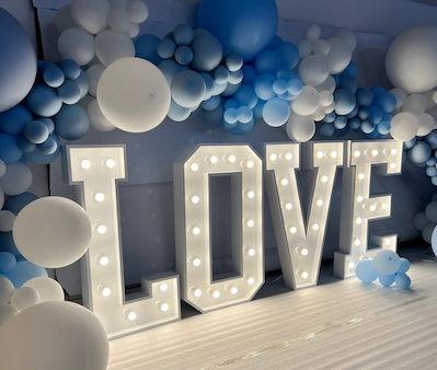 LOVE - 3D Illuminated Marquee Letters Quote