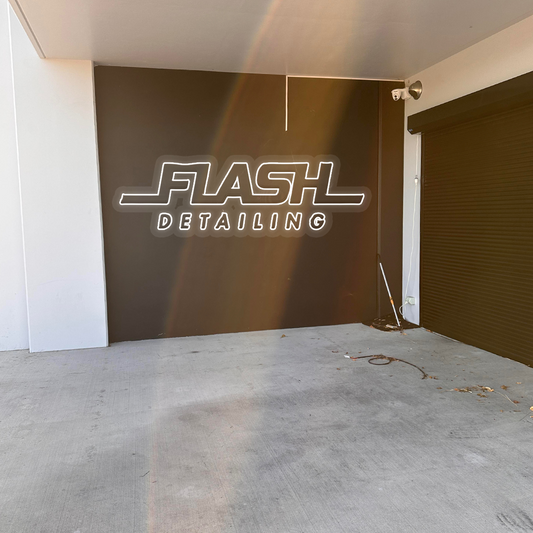 Flash Detailing - Custom Neon Sign Quote