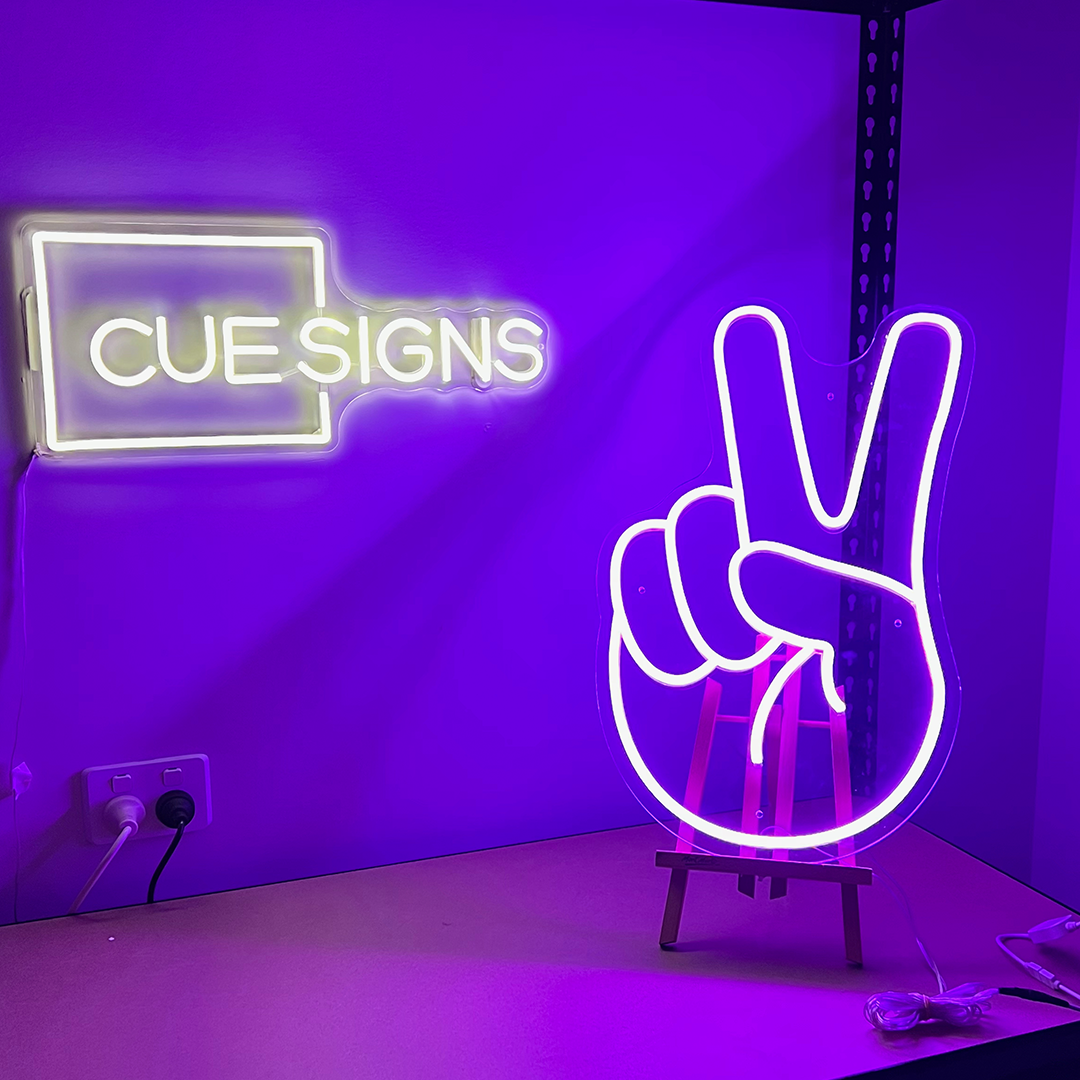 Peace - RGB Feature Neon Sign