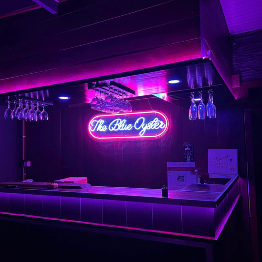 The Blue Oyster - Custom Neon Sign
